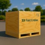wood shipping crate