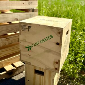 small wood crate