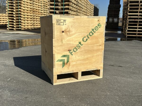 wood shipping crate